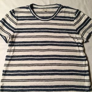 Madewell short sleeved linen T-shirt